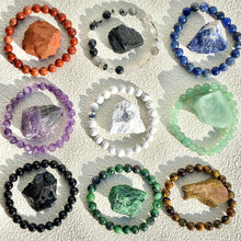 Load image into Gallery viewer, Different Materials Crystal Bracelet &amp; Raw Stone Set