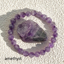 Load image into Gallery viewer, Different Materials Crystal Bracelet &amp; Raw Stone Set