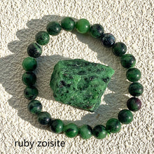 Load image into Gallery viewer, Different Materials Crystal Bracelet &amp; Raw Stone Set