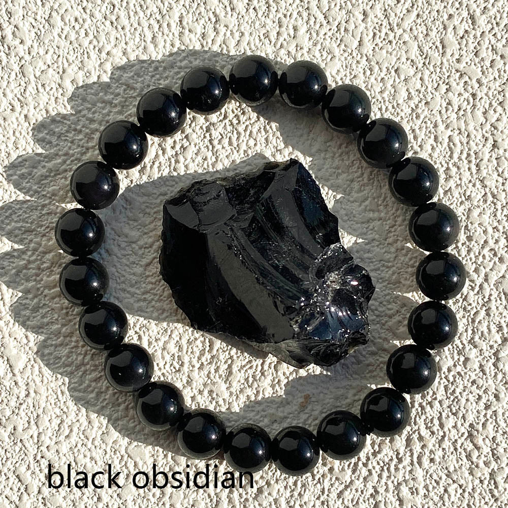 Different Materials Crystal Bracelet & Raw Stone Set