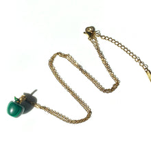 Load image into Gallery viewer, Mini Malachite Apple Shape Pendant