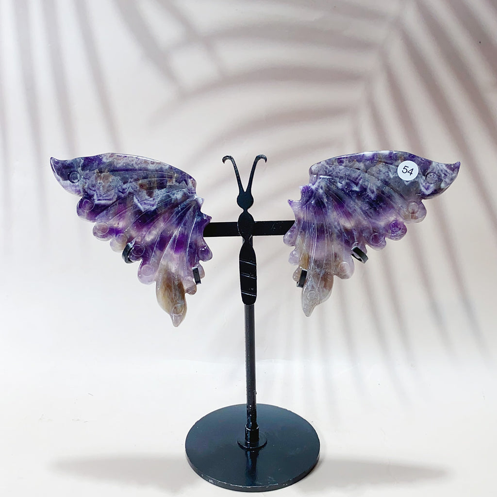 Dream Amethyst Butterfly Wings Home Decoration Crystal Crafts Healing Energy Gemstone Home Furnishings Gift