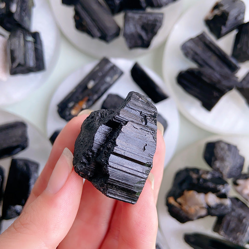 Natural Balck Tourmaline Raw Stone