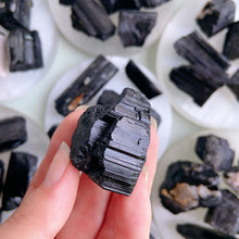 Load image into Gallery viewer, Natural Balck Tourmaline Raw Stone