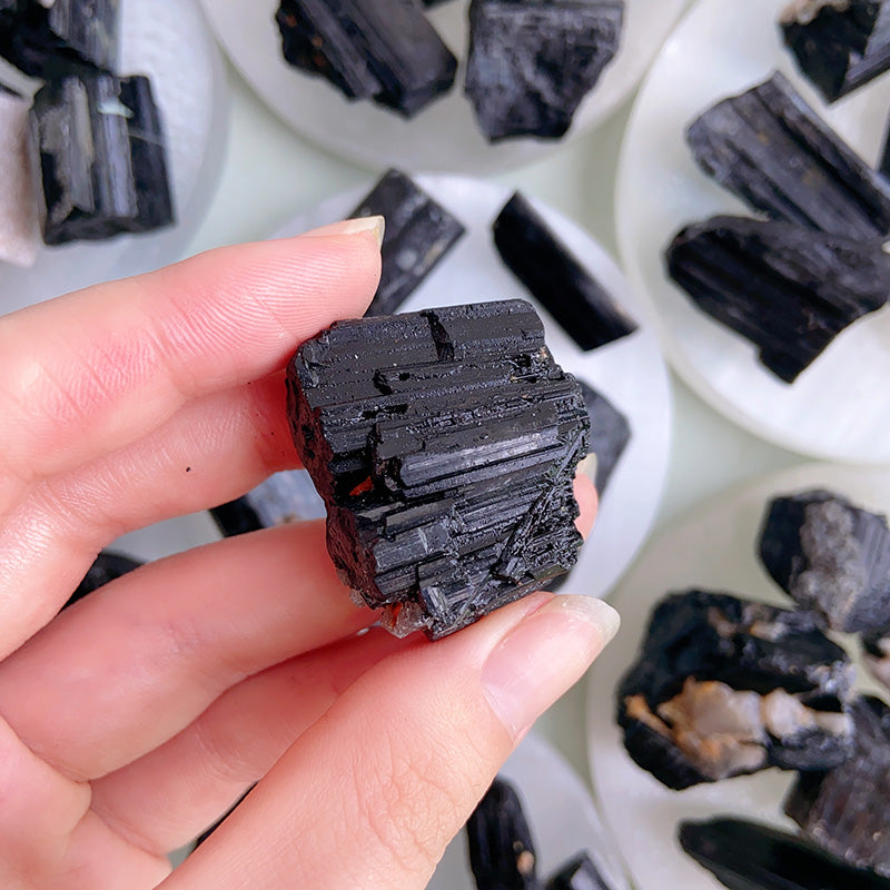 Natural Balck Tourmaline Raw Stone