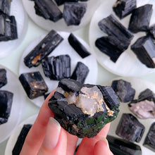 Load image into Gallery viewer, Natural Balck Tourmaline Raw Stone