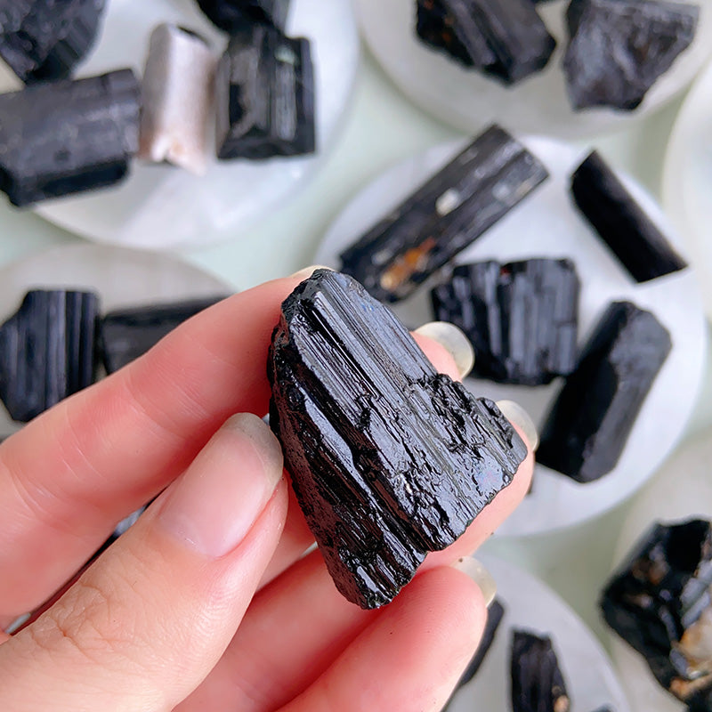 Natural Balck Tourmaline Raw Stone