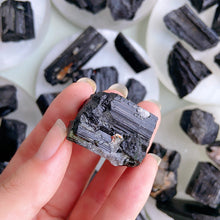 Load image into Gallery viewer, Natural Balck Tourmaline Raw Stone