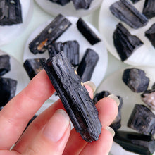 Load image into Gallery viewer, Natural Balck Tourmaline Raw Stone