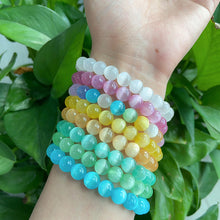 Load image into Gallery viewer, Dopamine Ccolor Selenite Bracelets