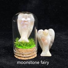 Load image into Gallery viewer, Moonstone &amp; Green Aventurine Angel Collection