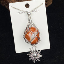 Load image into Gallery viewer, crystal tumble &amp; raw stone chain pendant