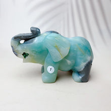 Load image into Gallery viewer, Natural Caribbean Crystal Gemstone Sculpture Animal Elephant Room Decoration Piece Reiki Energy Home Decoration Crafts Gift