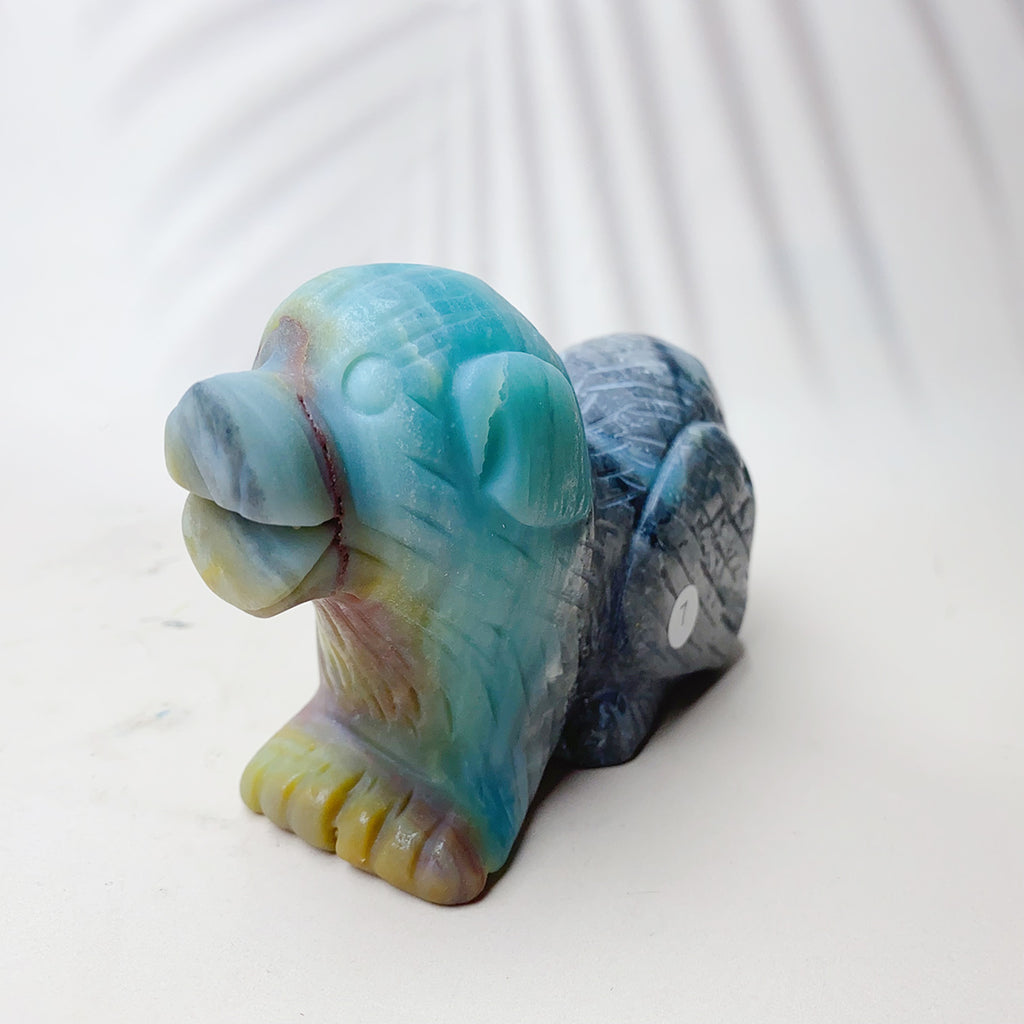 Caribbean Crystal Carving Animal  Puppy