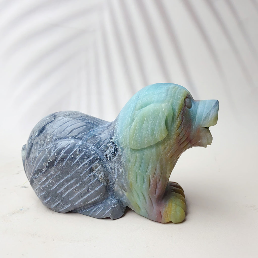 Caribbean Crystal Carving Animal  Puppy