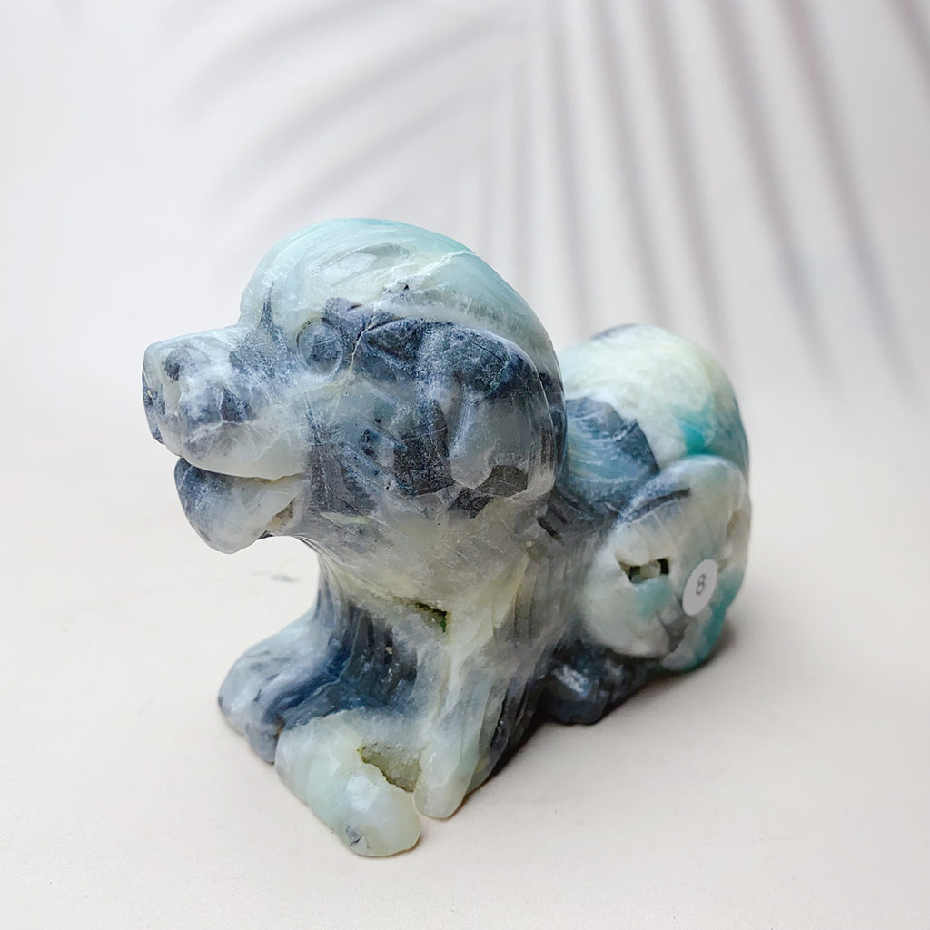 Caribbean Crystal Carving Animal  Puppy