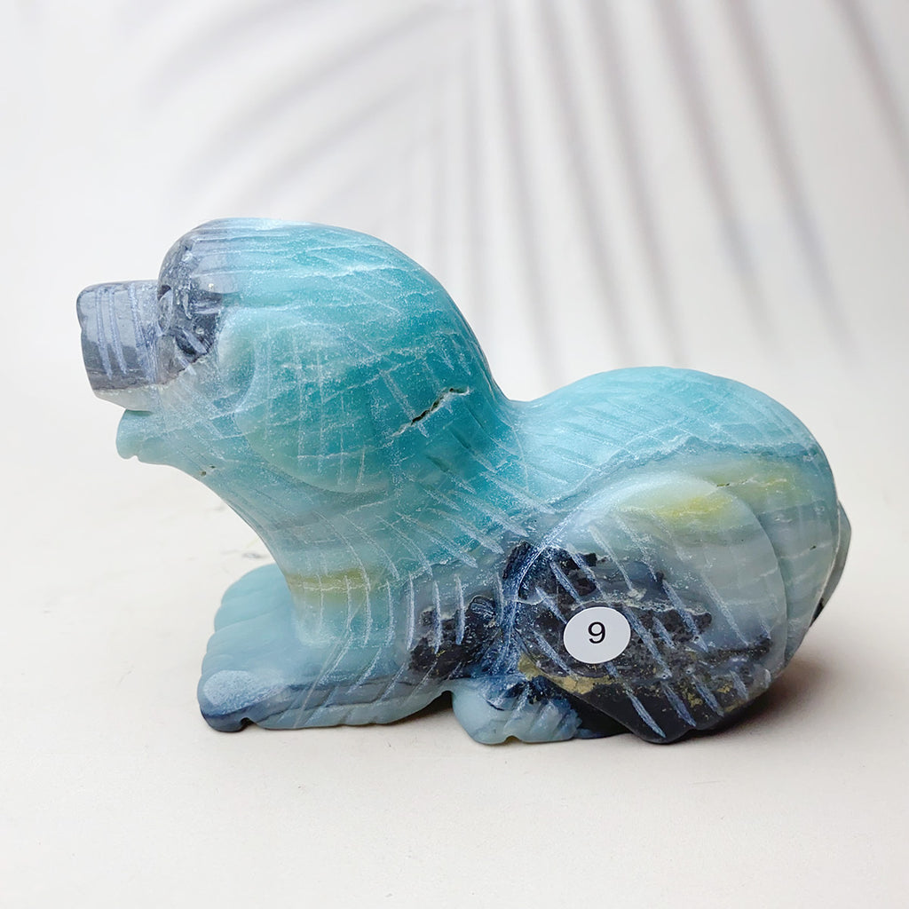 Caribbean Crystal Carving Animal  Puppy