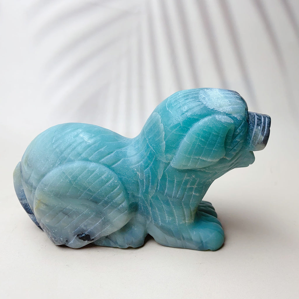 Caribbean Crystal Carving Animal  Puppy