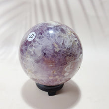 Load image into Gallery viewer, Natural Pink Amethyst Sphere Reiki Crystal Healing Energy Office Home Decoration Arts And Crafts Gift