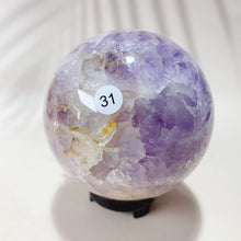 Load image into Gallery viewer, Natural Pink Amethyst Sphere Reiki Crystal Healing Energy Office Home Decoration Arts And Crafts Gift