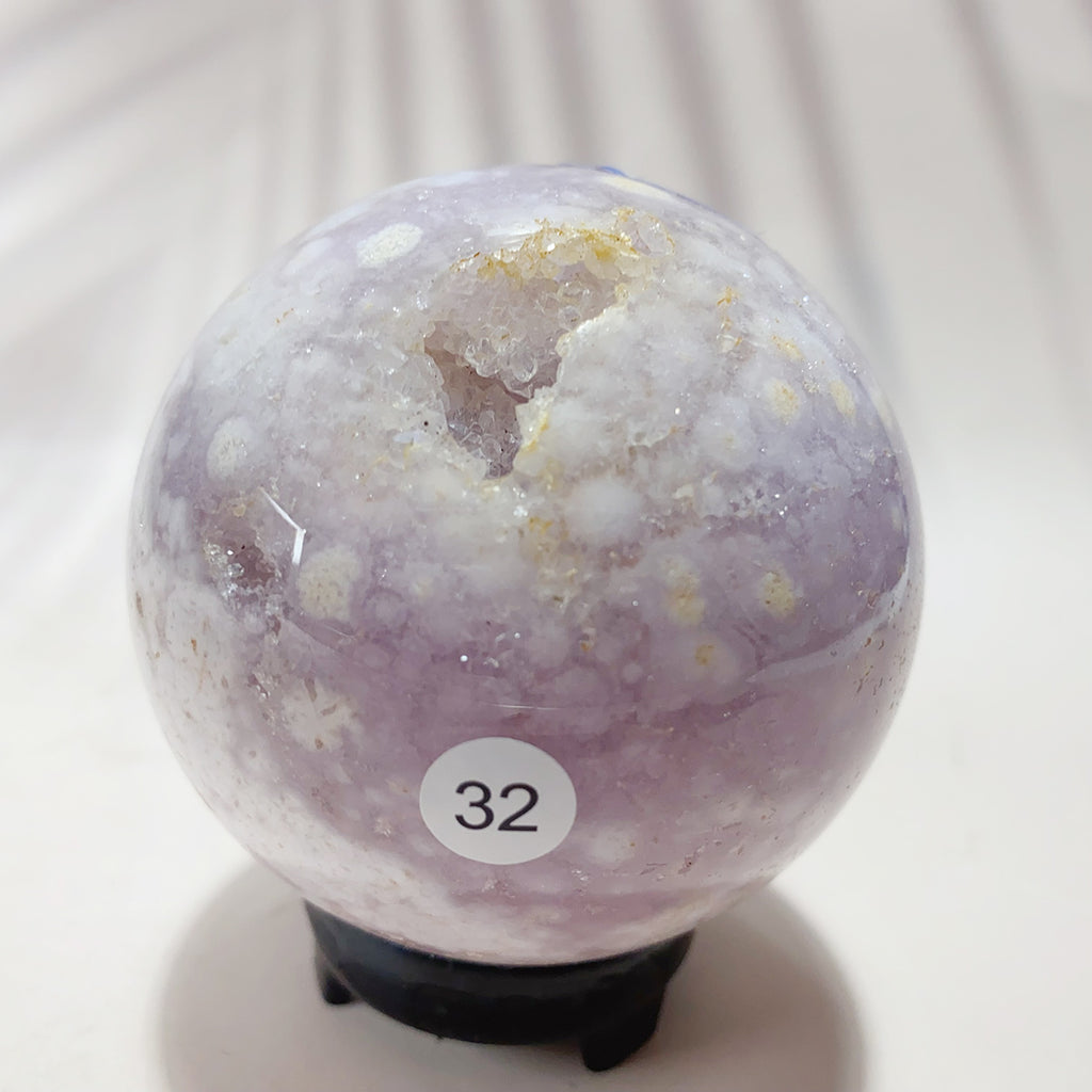 Natural Pink Amethyst Sphere Reiki Crystal Healing Energy Office Home Decoration Arts And Crafts Gift