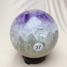 Load image into Gallery viewer, Natural Pink Amethyst Sphere Reiki Crystal Healing Energy Office Home Decoration Arts And Crafts Gift