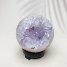 Load image into Gallery viewer, Natural Pink Amethyst Sphere Reiki Crystal Healing Energy Office Home Decoration Arts And Crafts Gift