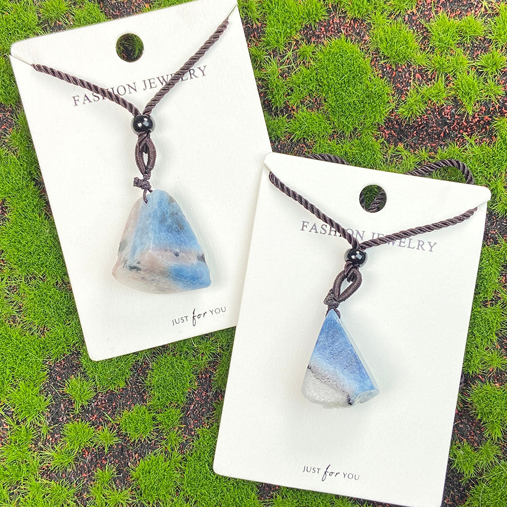 Aquamarine Raw Stone Pendant Jewellry