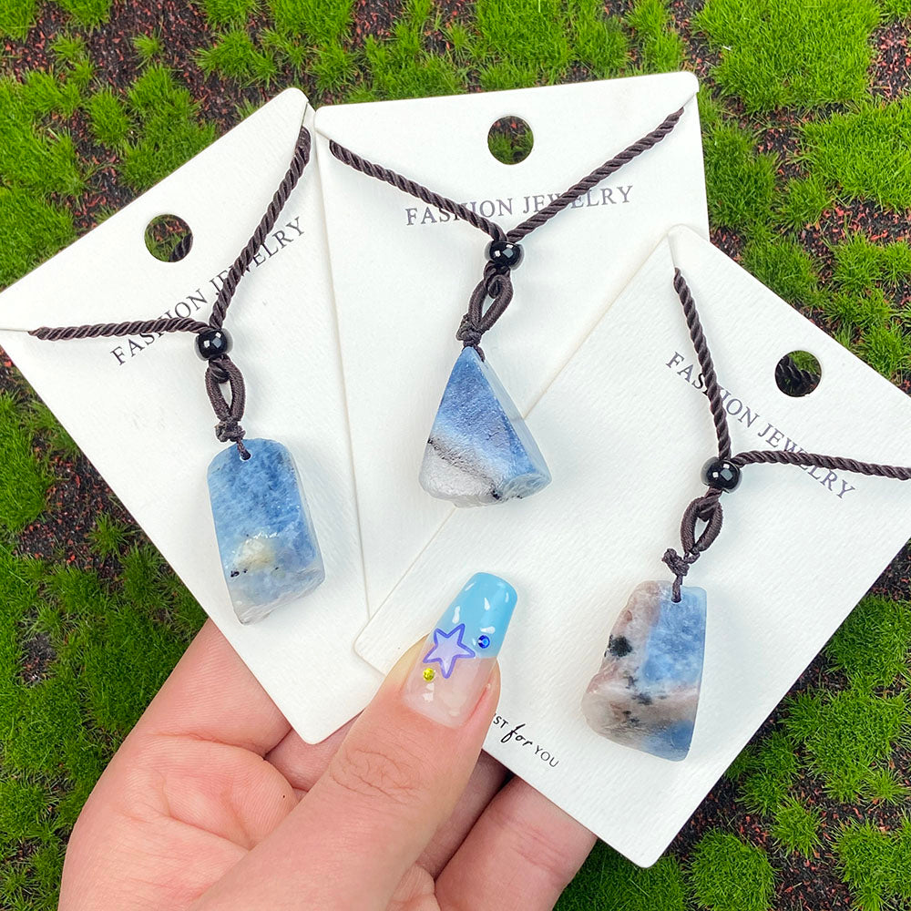 Aquamarine Raw Stone Pendant Jewellry