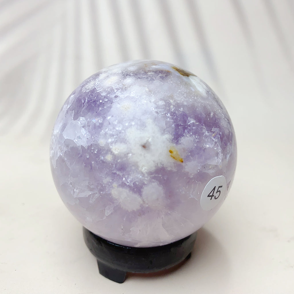 Natural Pink Amethyst Sphere Reiki Crystal Healing Energy Office Home Decoration Arts And Crafts Gift