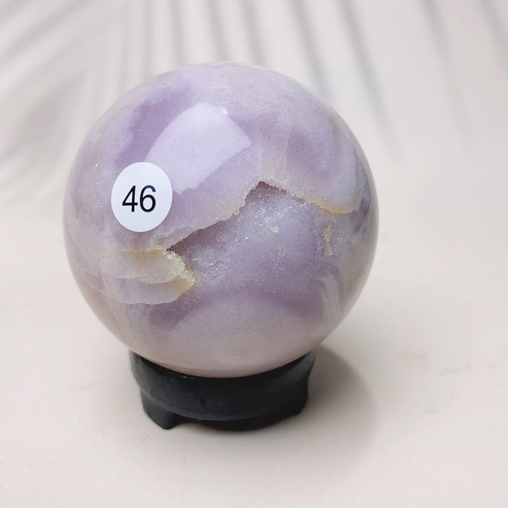 Natural Pink Amethyst Sphere Reiki Crystal Healing Energy Office Home Decoration Arts And Crafts Gift