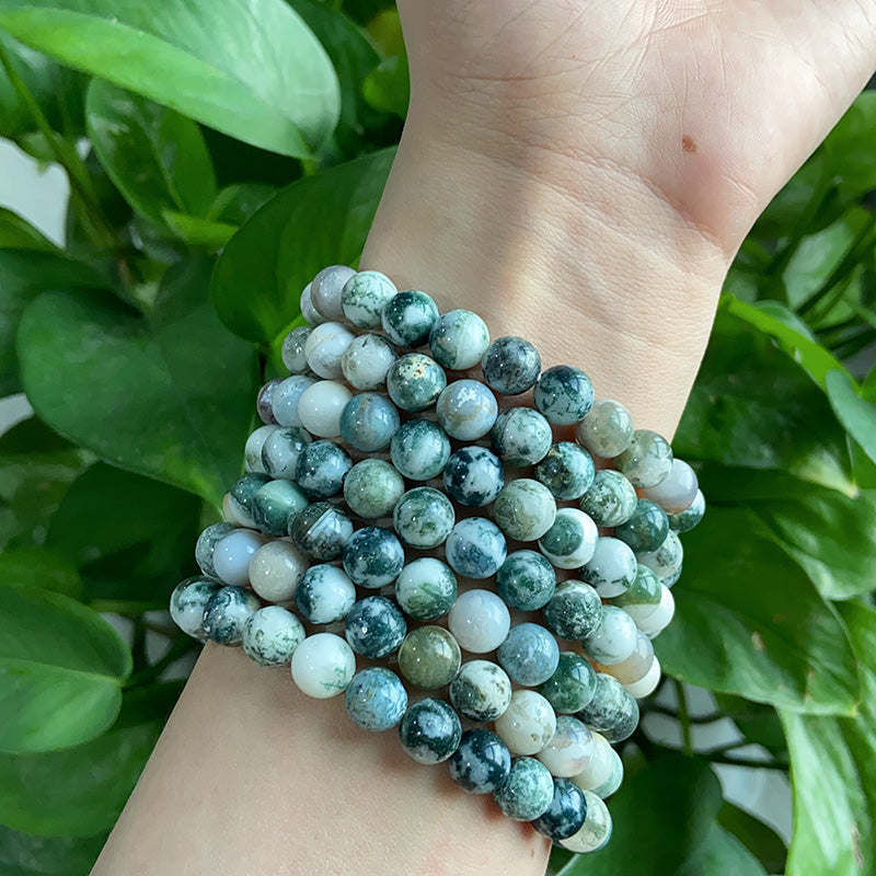 White Moss Agate Bracelet $15/10PCS