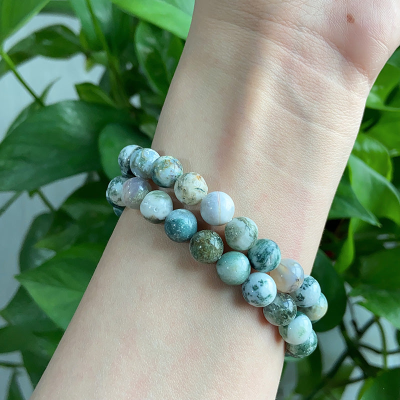 White Moss Agate Bracelet $15/10PCS