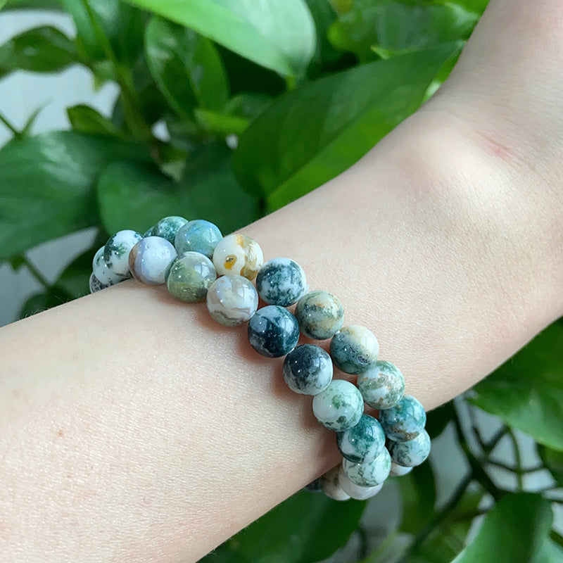 White Moss Agate Bracelet $15/10PCS