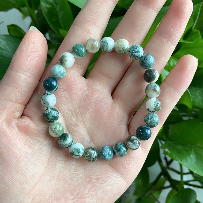 White Moss Agate Bracelet $15/10PCS