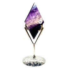 Load image into Gallery viewer, Fluorite Rhombus Mineral Crystal Polished Quartz Reiki Healing Gemstone Room Decoration