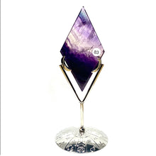 Load image into Gallery viewer, Fluorite Rhombus Mineral Crystal Polished Quartz Reiki Healing Gemstone Room Decoration