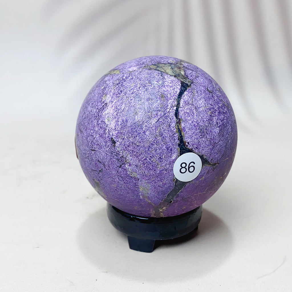 Natural Purpurite Sphere energy Crystal Quartz Ball Ore Mineral Healing Gemstones Ornament Home Crystal Sphere For Decoration Gift