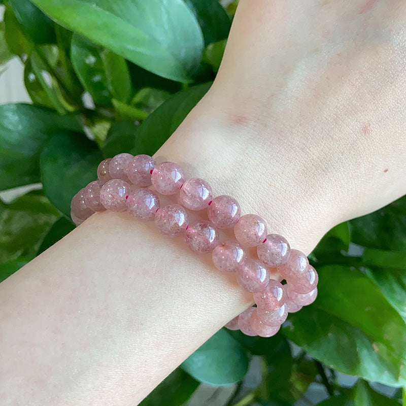 Strawberry Quartz Bracelet $10/3PCS