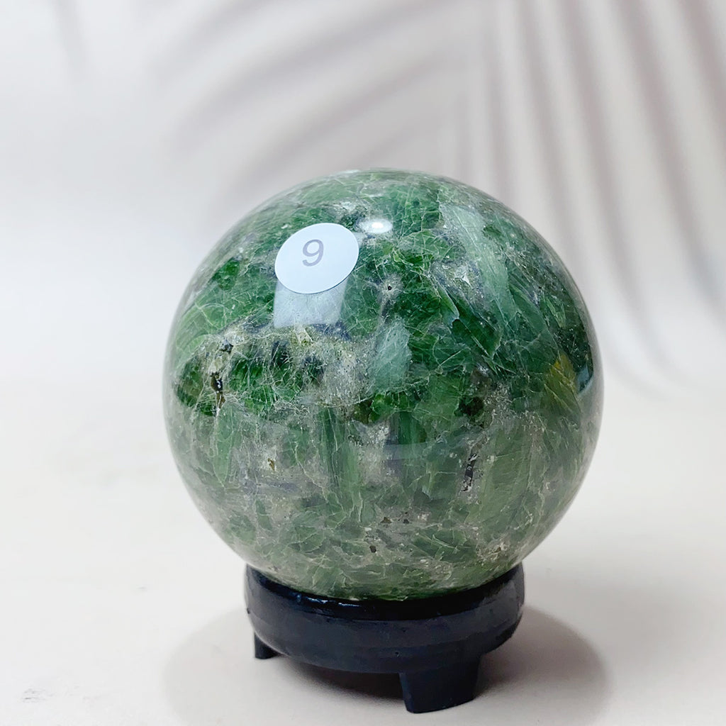 Diopside Mineral Gemstone High Quality Crystal Sphere Home Decor Reiki Meditation Energy Gemstone Home Crafts