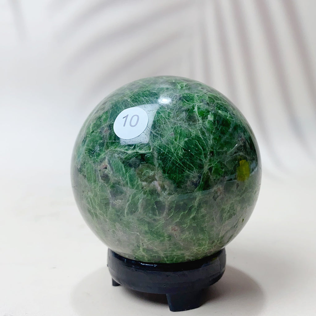 Diopside Mineral Gemstone High Quality Crystal Sphere Home Decor Reiki Meditation Energy Gemstone Home Crafts