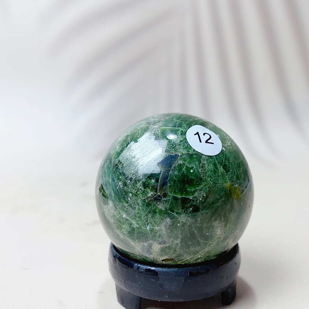 Diopside Mineral Gemstone High Quality Crystal Sphere Home Decor Reiki Meditation Energy Gemstone Home Crafts