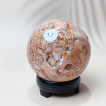 Load image into Gallery viewer, Natural Pink Agate Crystal Sphere Mineral Crystal Druzy Polished Quartz Ball Reiki Healing Home Office Decorative Crafts Gift