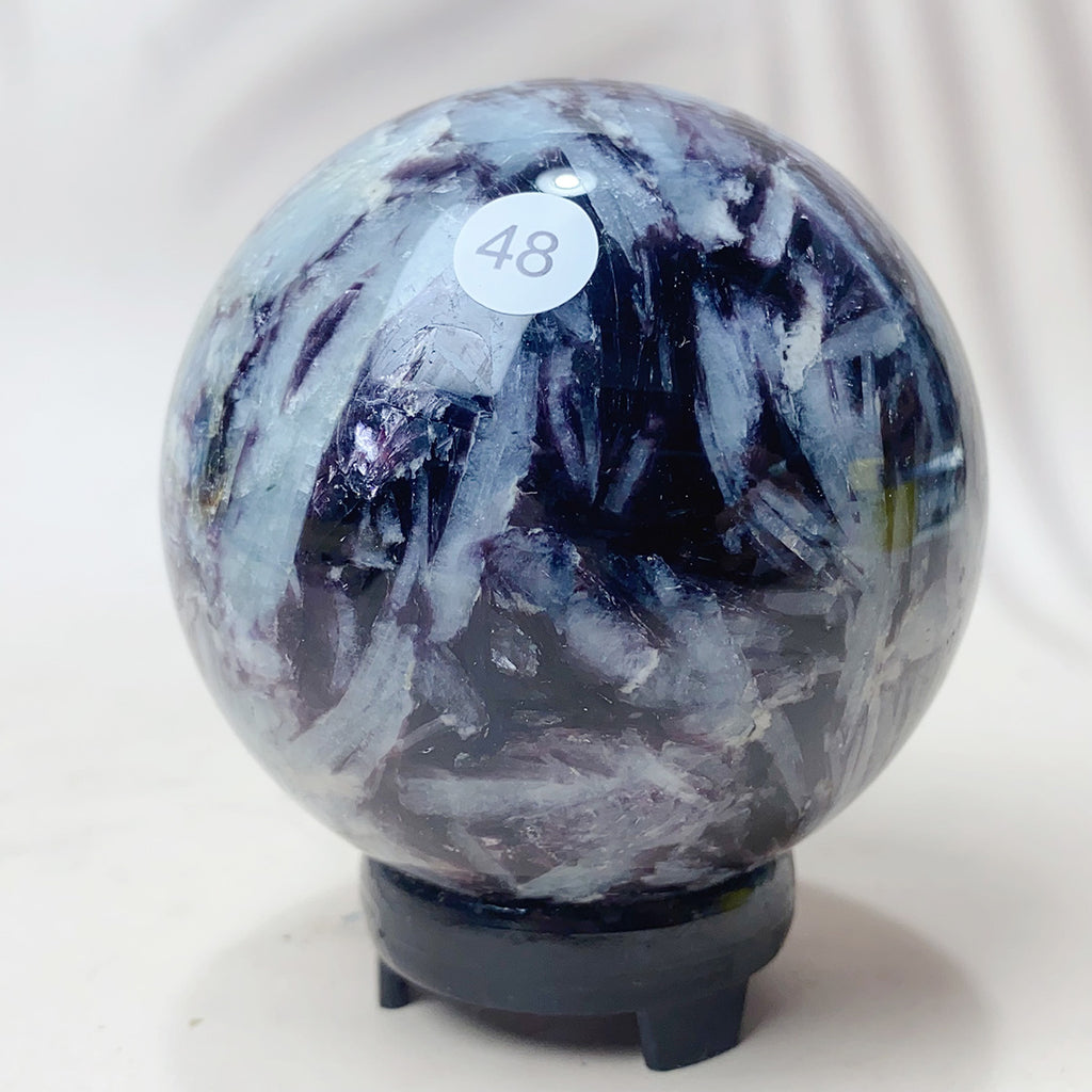 Natural Purple Fluorite Root Sphere Purple Reiki Crystal Healing Energy Gemstone Home Decoration Crafts Gift