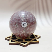 Load image into Gallery viewer, Natural Amazonite Garnet Crystal Sphere Home Decoration Energy Healing Mineral Sphere Meditation Gem Gift