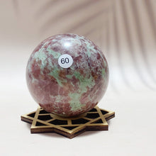 Load image into Gallery viewer, Natural Amazonite Garnet Crystal Sphere Home Decoration Energy Healing Mineral Sphere Meditation Gem Gift