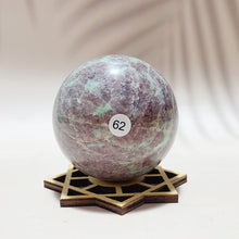 Load image into Gallery viewer, Natural Amazonite Garnet Crystal Sphere Home Decoration Energy Healing Mineral Sphere Meditation Gem Gift