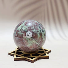 Load image into Gallery viewer, Natural Amazonite Garnet Crystal Sphere Home Decoration Energy Healing Mineral Sphere Meditation Gem Gift