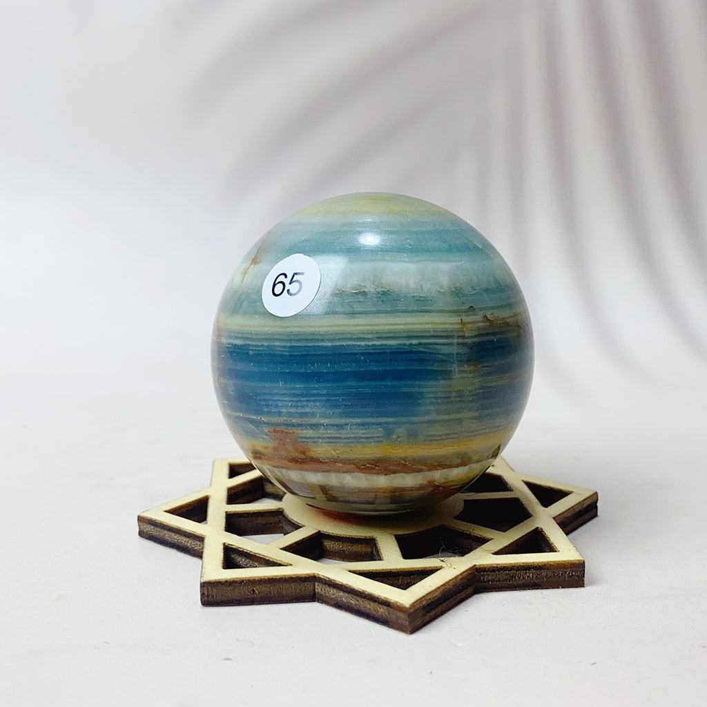 Natural Blue Onxy Sphere Reiki Crystal Energy Gemstone Home Decor Crystal Ball Artware Gift