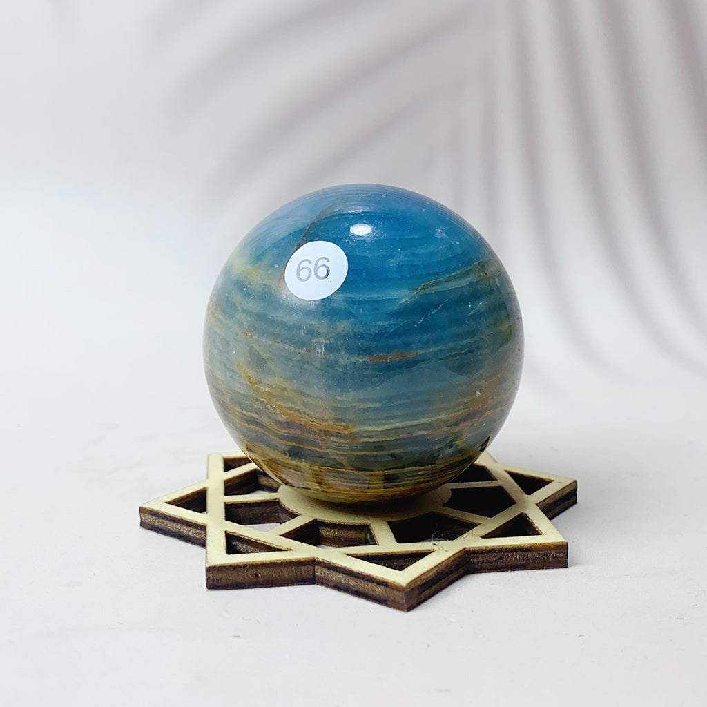 Natural Blue Onxy Sphere Reiki Crystal Energy Gemstone Home Decor Crystal Ball Artware Gift